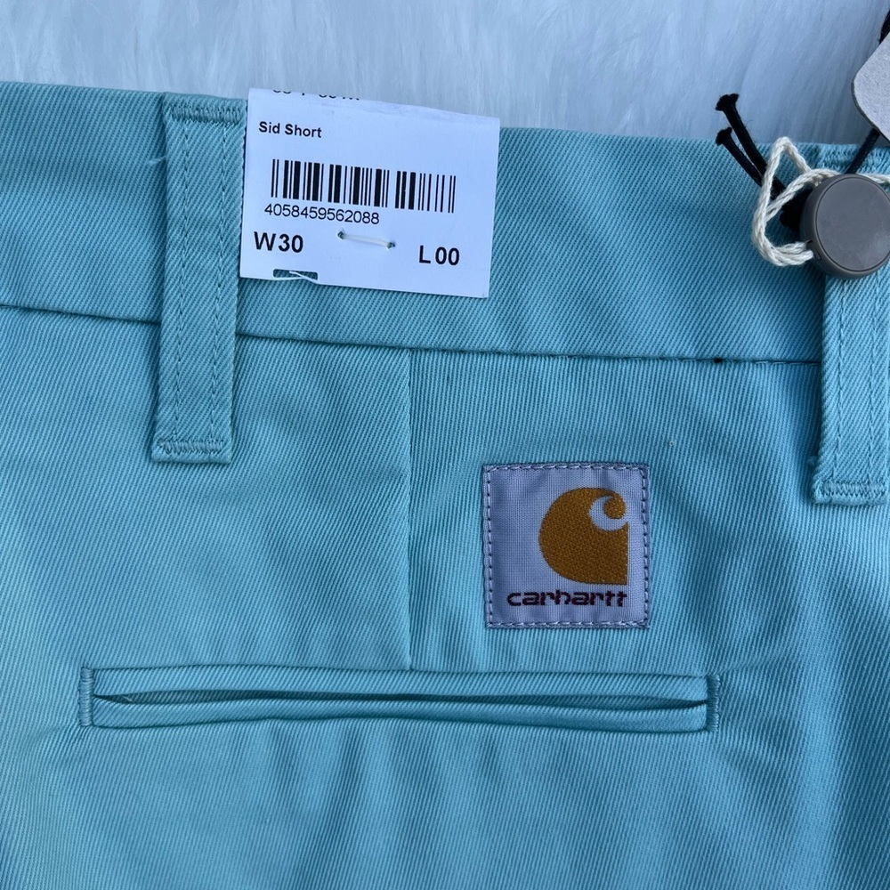 🆕 Carhartt Men's WIP Sid Chino Shorts Green Size 30 - Picture 3 of 10